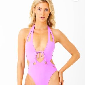 NWT Plunging One-Piece Swimsuit
